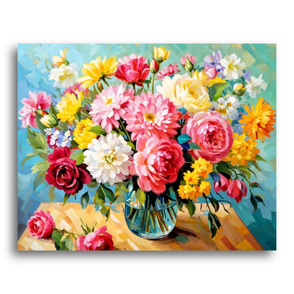 Vibrant Floral Bouquet – Paint by Numbers Kit