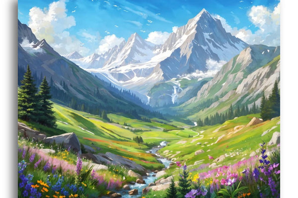 Landscapes paint by numbers