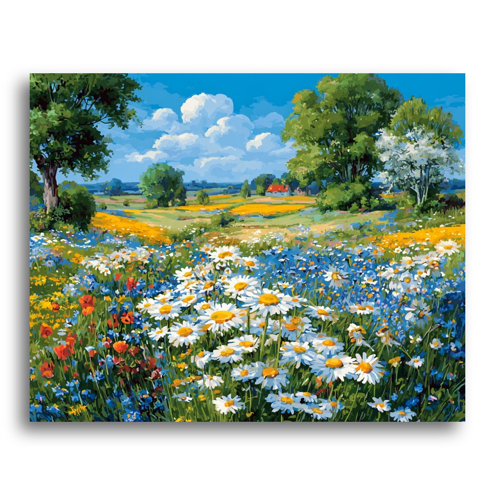 Wildflower Meadow Bloom – Paint by Numbers Kit