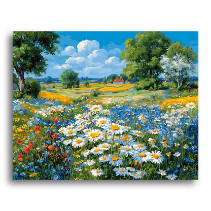 Wildflower Meadow Bloom – Paint by Numbers Kit
