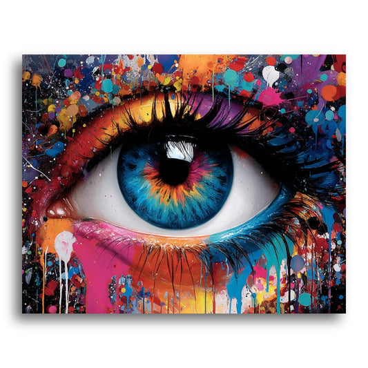 Vivid Colorful Eye – Paint by Numbers Kit
