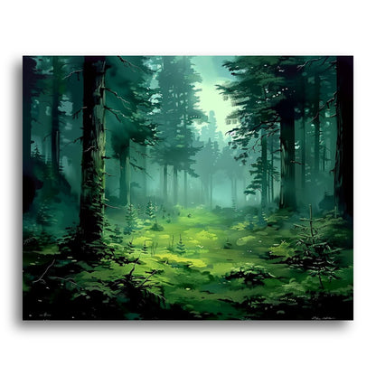 Misty Forest Glade – Paint by Numbers Kit
