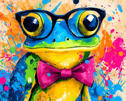 Dapper Frog Portrait – Paint by Numbers Kit