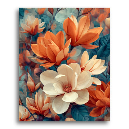 Magnolia Blossom Harmony – Paint by Numbers Kit