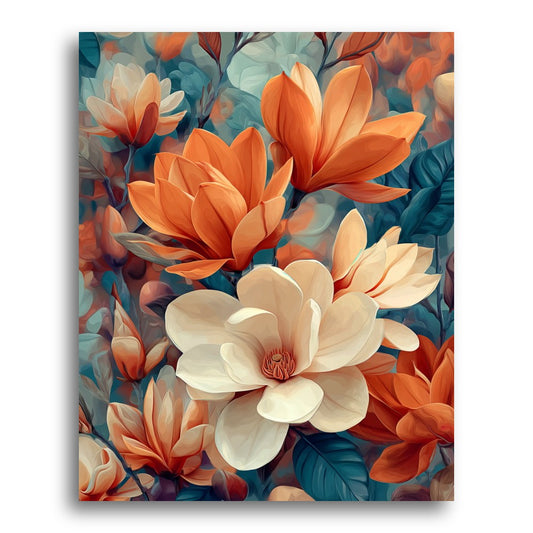 Magnolia Blossom Harmony – Paint by Numbers Kit