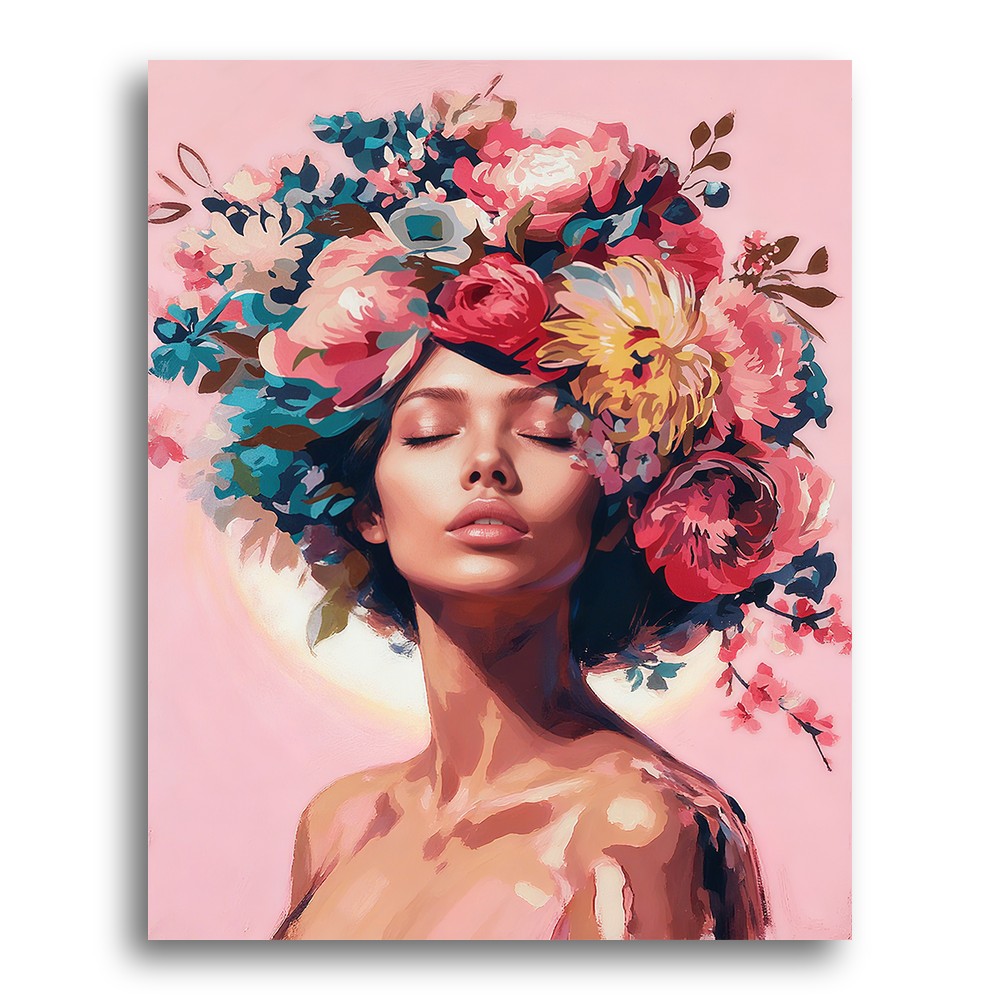 Floral Crown Muse – Paint by Numbers Kit