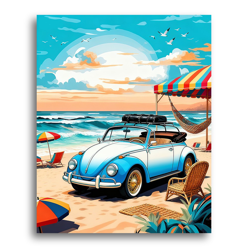 Coastal Classic Convertible – Paint by Numbers Kit