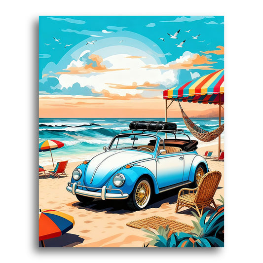 Coastal Classic Convertible – Paint by Numbers Kit
