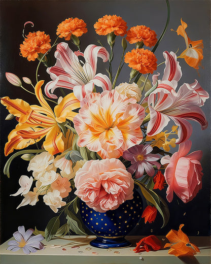 Elegant Floral Bouquet – Paint by Numbers Kit