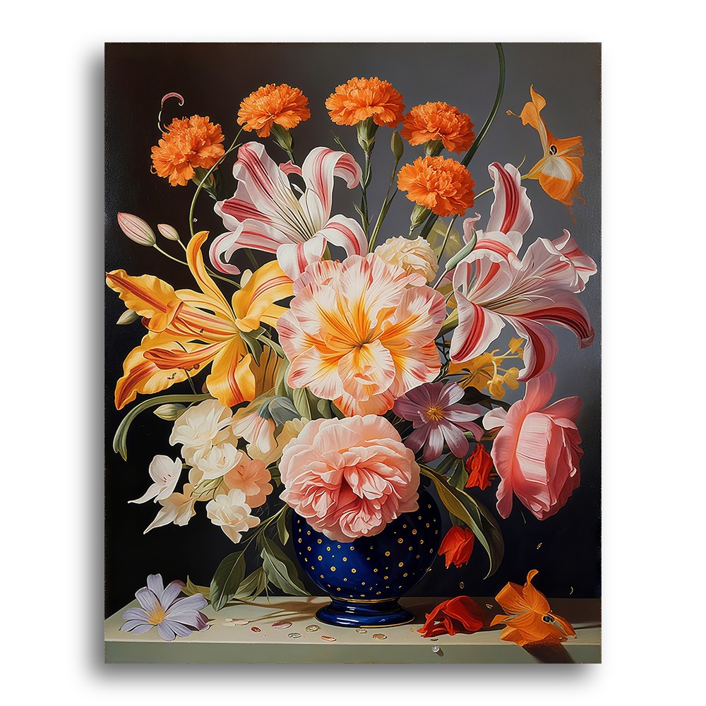 Elegant Floral Bouquet – Paint by Numbers Kit