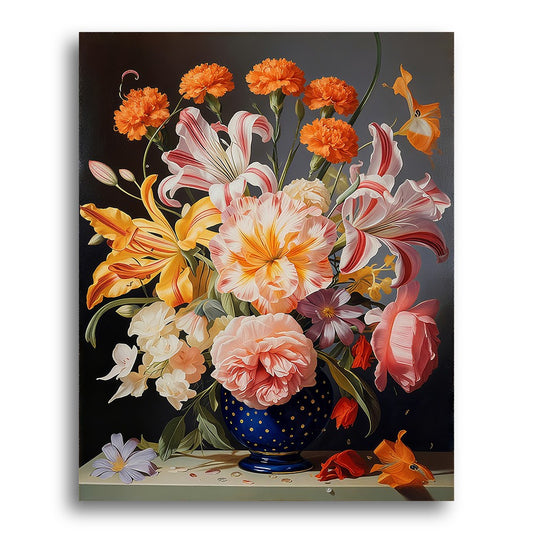 Elegant Floral Bouquet – Paint by Numbers Kit