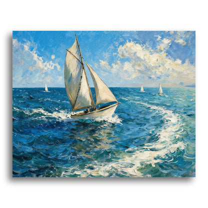 Sailing Yacht Breeze – Paint by Numbers Kit