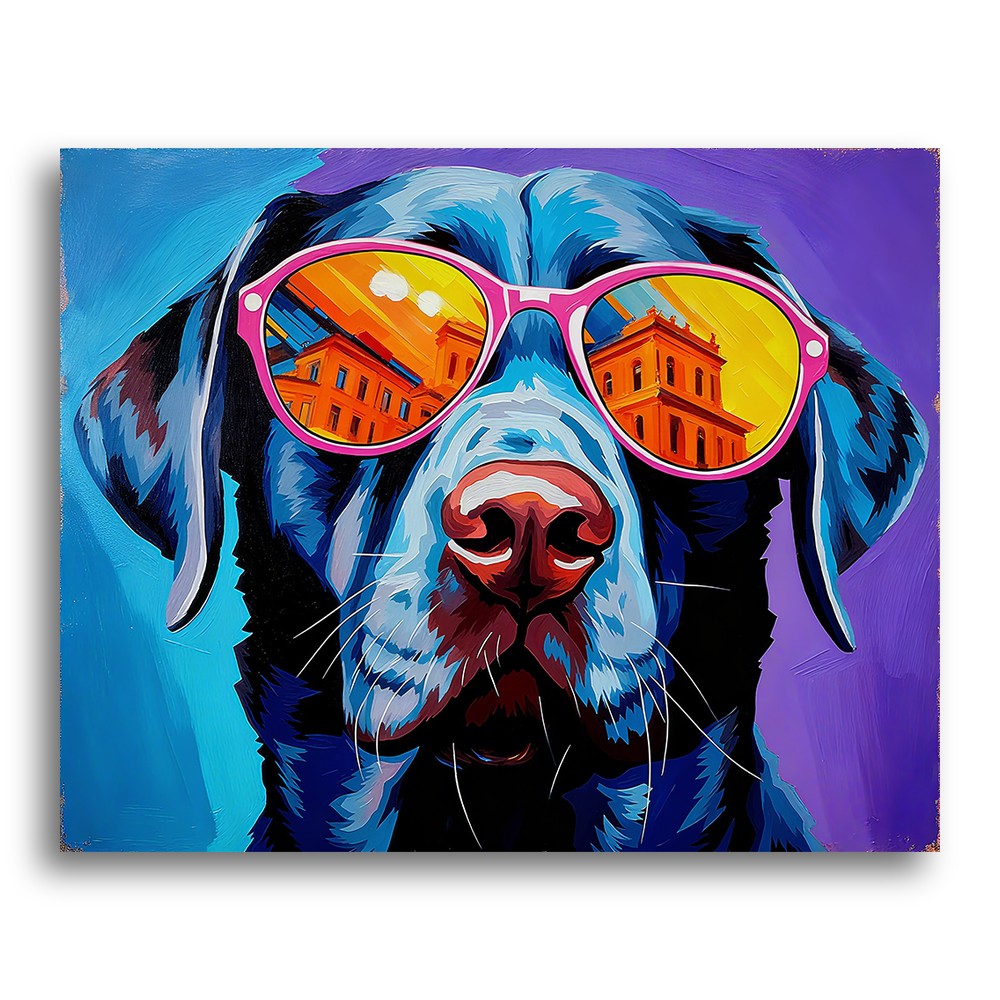 Urban Reflection Dog – Paint by Numbers Kit