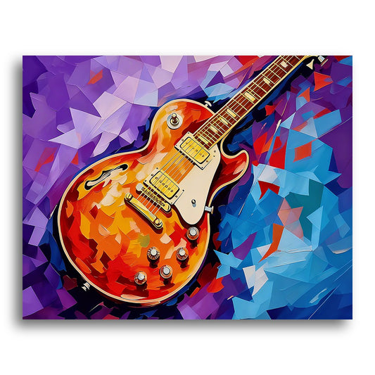 Sunburst Electric Guitar – Paint by Numbers Kit