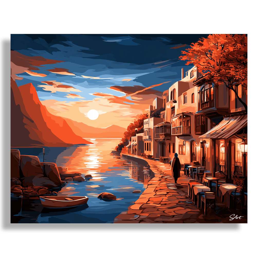 Seaside Village – Paint by Numbers Kit