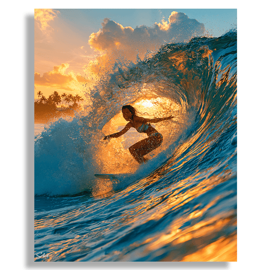 Sunrise Surfing Joy - Paint by Numbers Kit