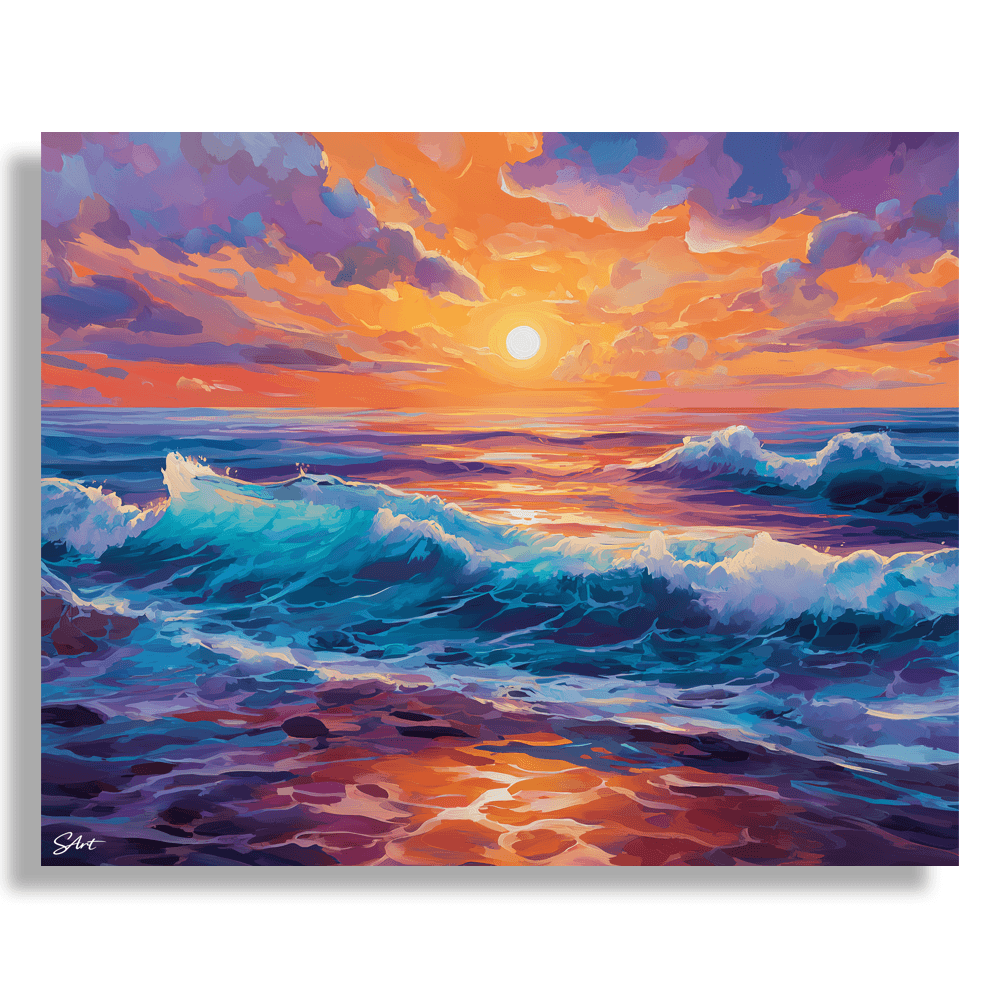 Ocean Sunrise – Paint by Numbers Kit