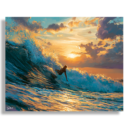 Surfing Dawn Patrol – Paint by Numbers Kit