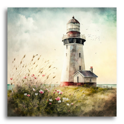 Coastal Lighthouse Bloom – Paint by Numbers Kit