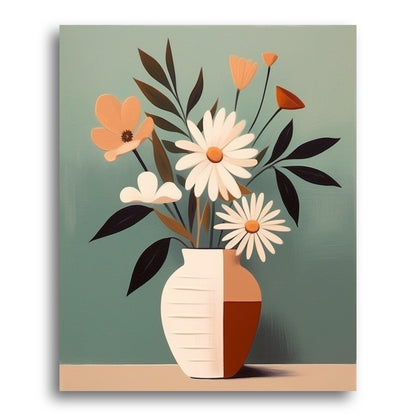 Elegant Daisy Bouquet – Paint by Numbers Kit