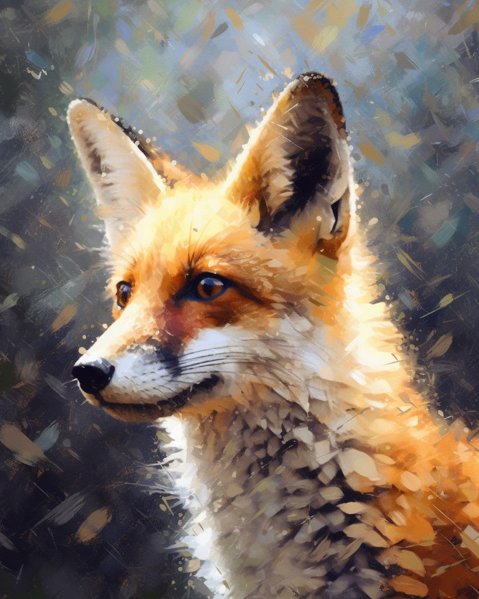 Radiant Fox Portrait – Paint by Numbers Kit