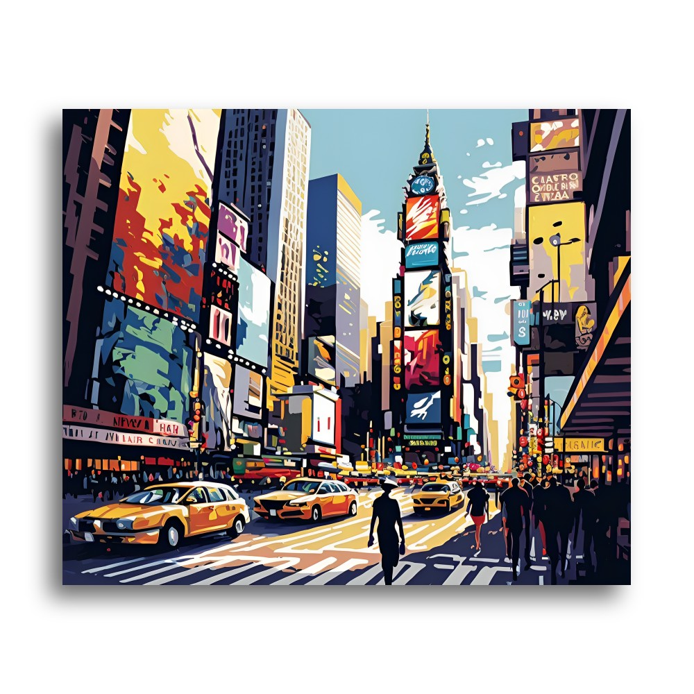 Times Square Rush – Paint by Numbers Kit