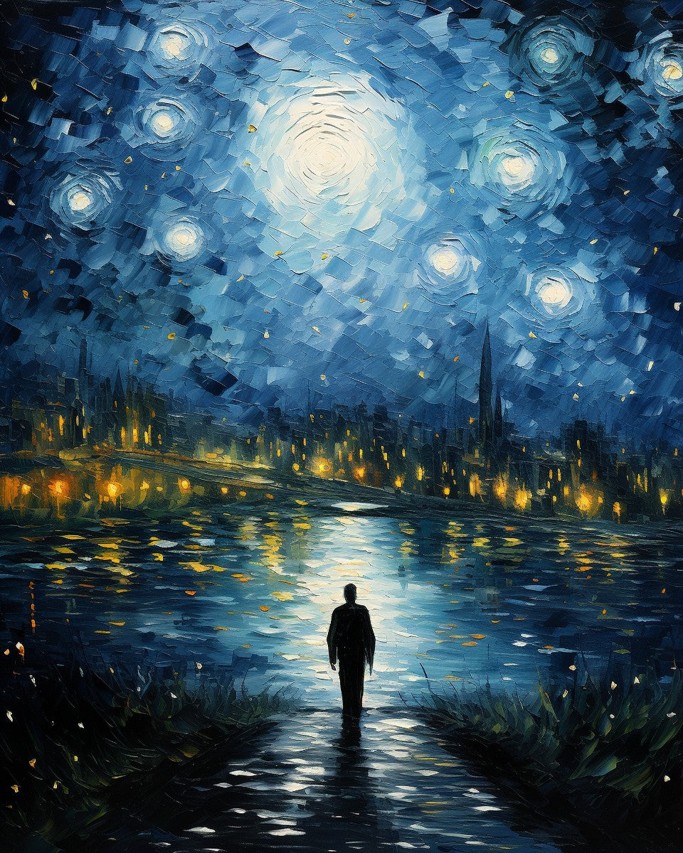 Moonlit River Walk – Paint by Numbers Kit