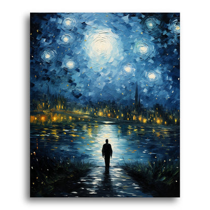 Moonlit River Walk – Paint by Numbers Kit
