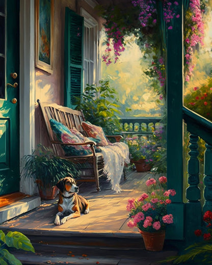 Porchside Repose – Paint by Numbers Kit
