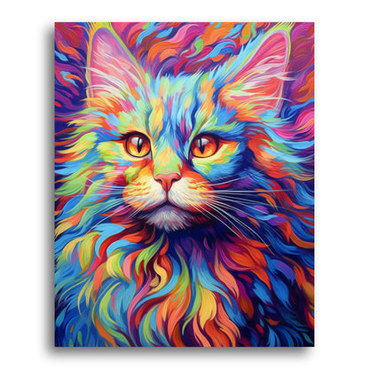 Feline Colour Pulse – Paint by Numbers Kit