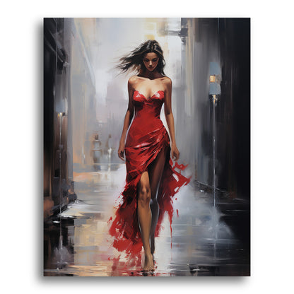 Crimson Walkway – Paint by Numbers Kit