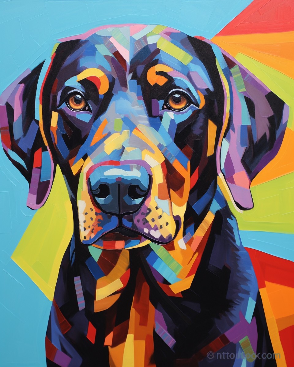 Vibrant Hound Portrait – Paint by Numbers Kit
