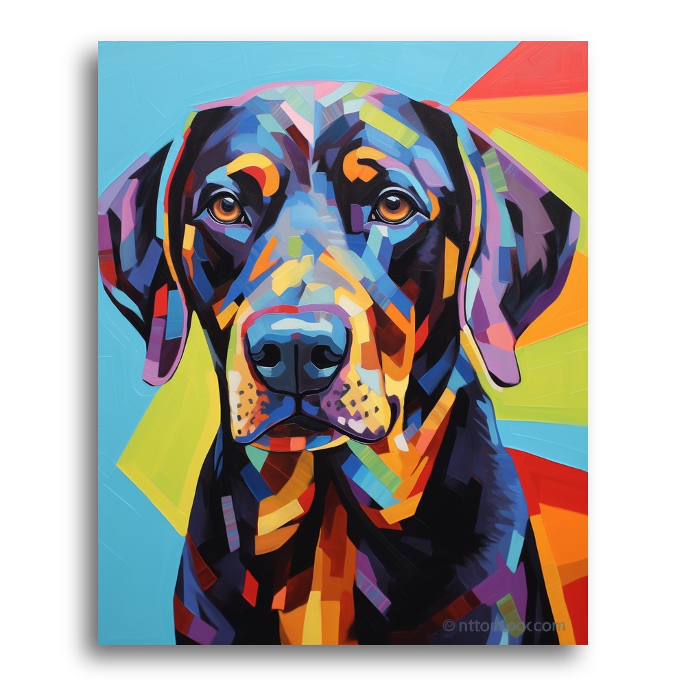 Vibrant Hound Portrait – Paint by Numbers Kit