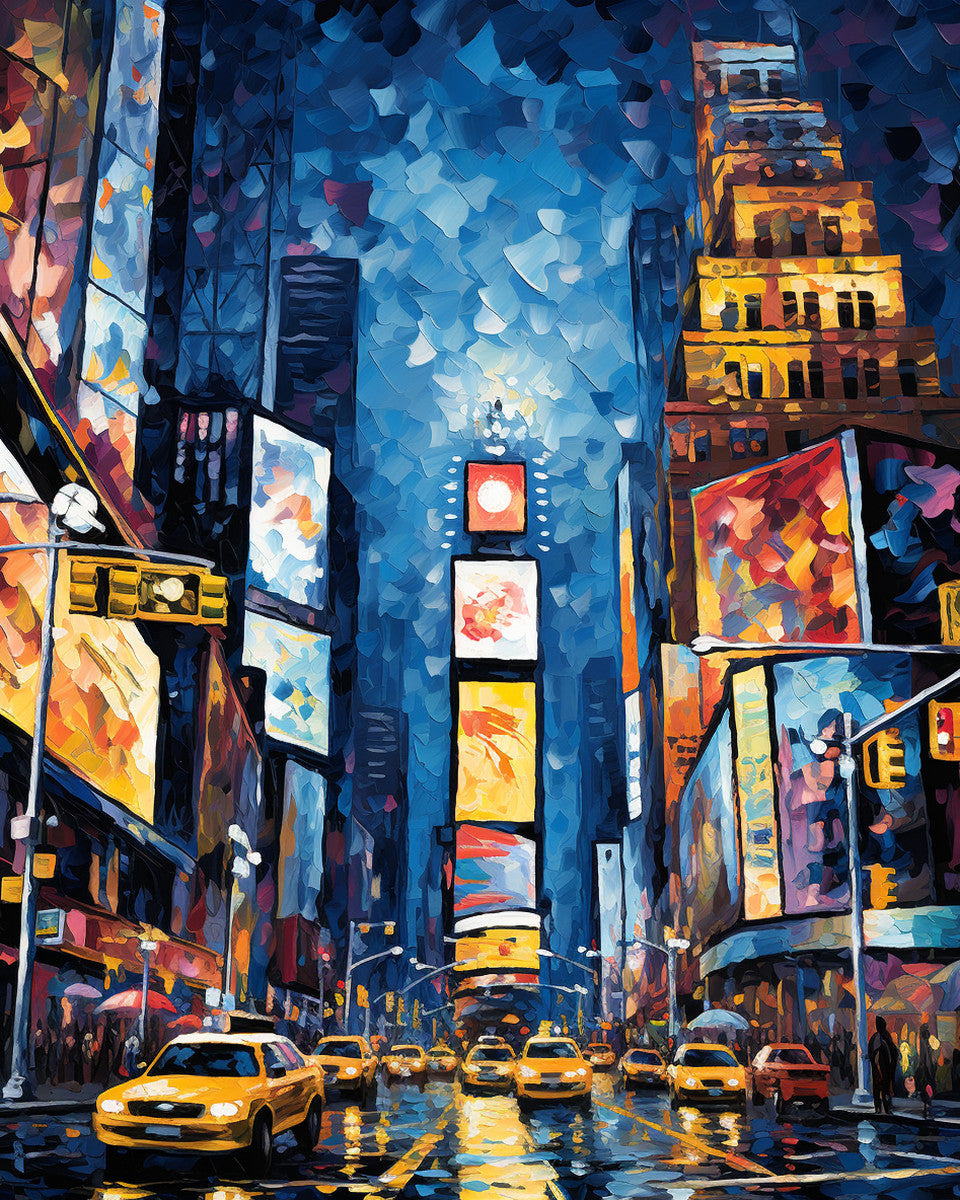 Yellow on Broadway – Paint by Numbers Kit