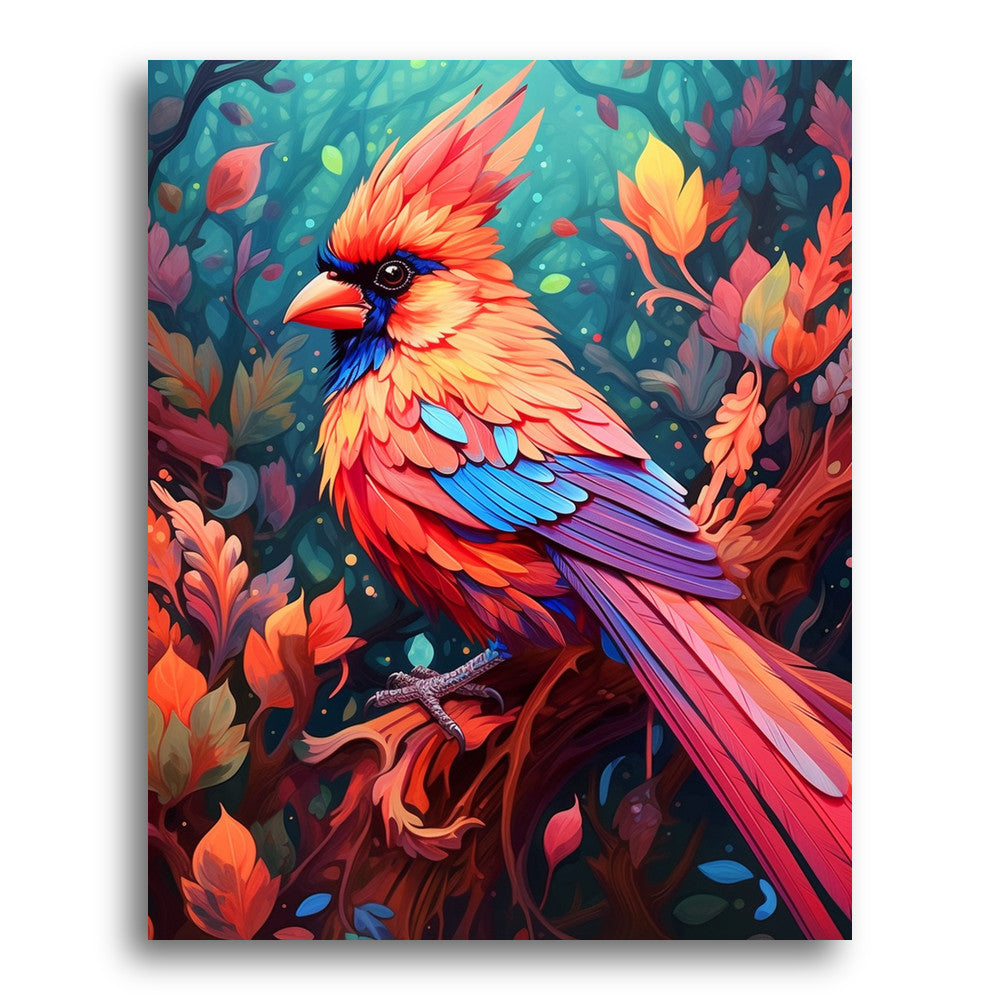 Cardinal in Colour – Paint by Numbers Kit