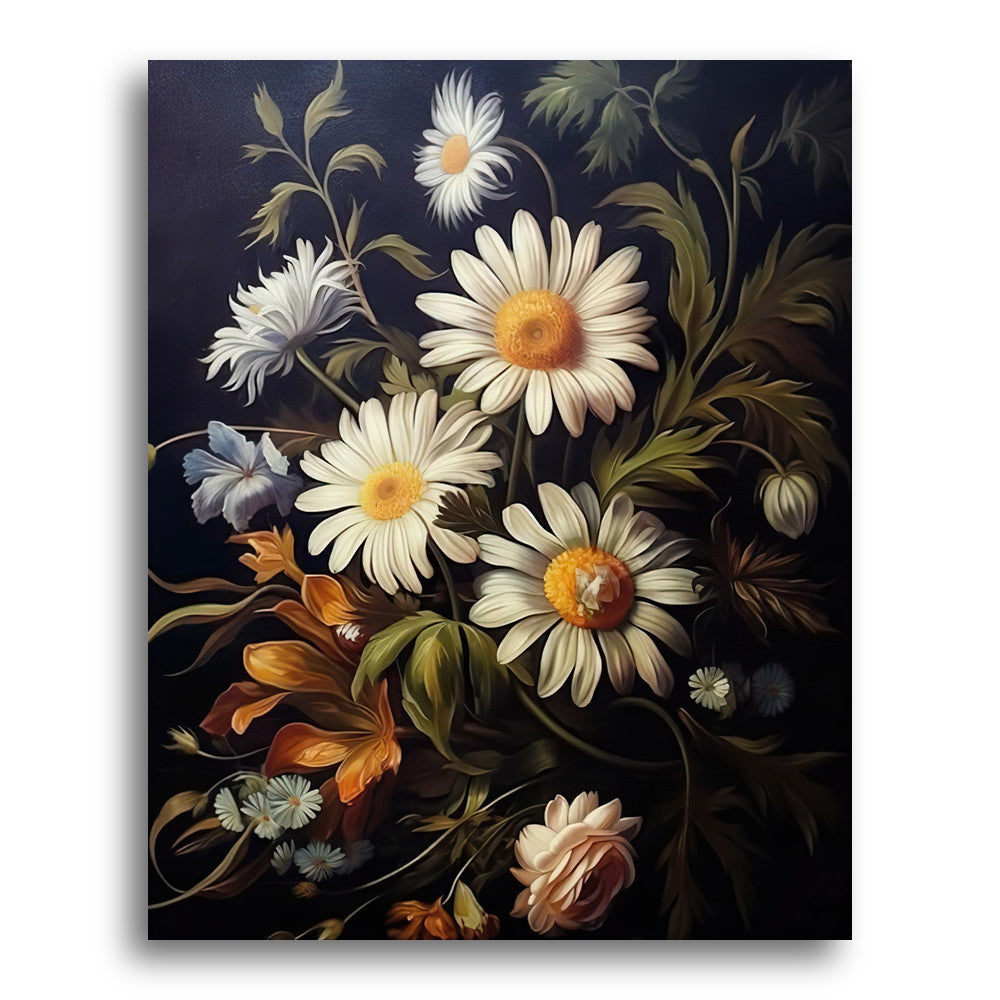 Daisies in Quiet Light – Paint by Numbers Kit