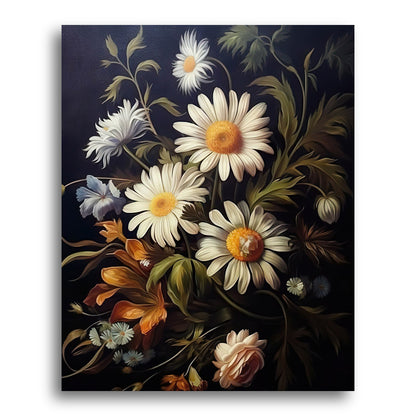 Daisies in Quiet Light – Paint by Numbers Kit
