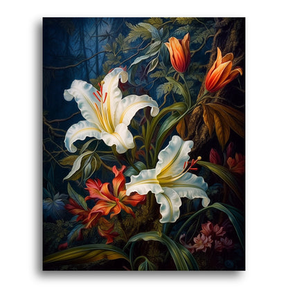 Forest Floor Lilies – Paint by Numbers Kit