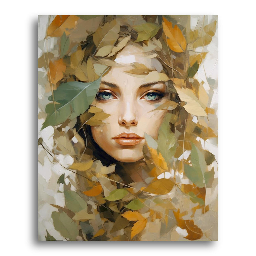 Autumn Leaves Portrait – Paint by Numbers Kit