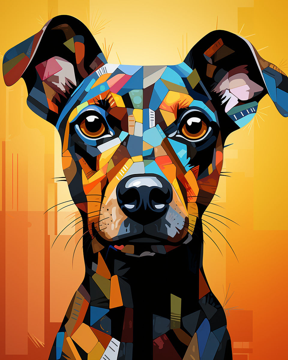 Vibrant Canine Portrait – Paint by Numbers Kit