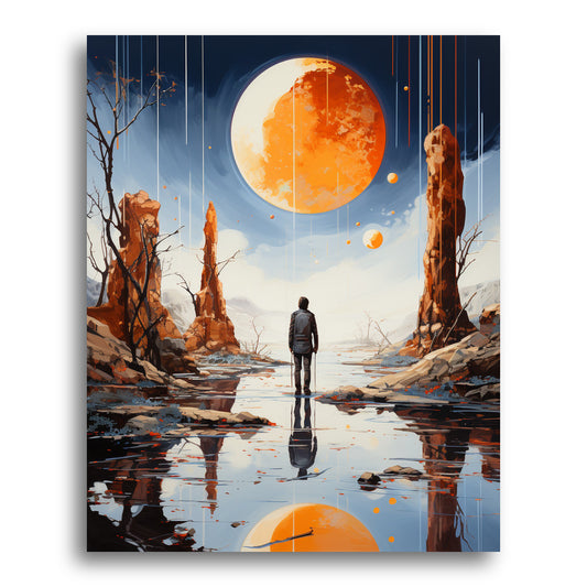 Watcher Beneath the Moon – Paint by Numbers Kit