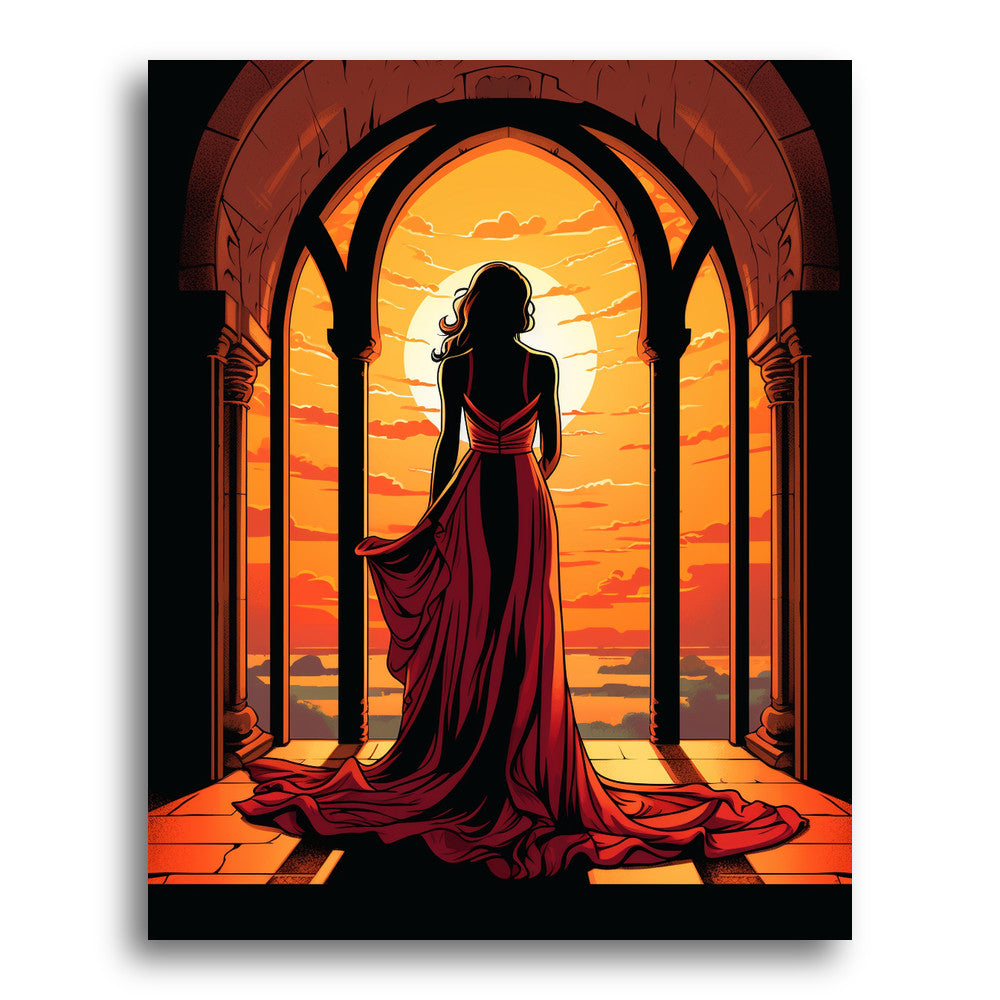 Sunset at the Stone Veranda – Paint by Numbers Kit
