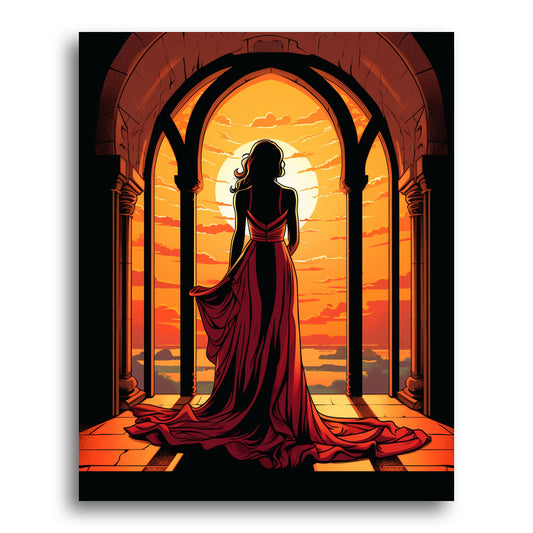 Sunset at the Stone Veranda – Paint by Numbers Kit
