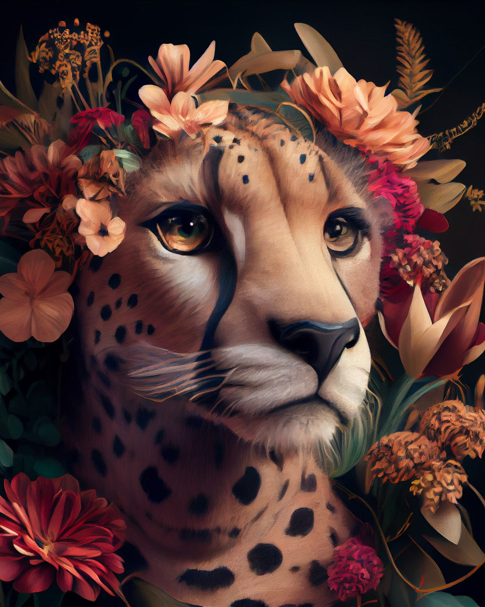 The Cheetah's Crown – Paint by Numbers Kit
