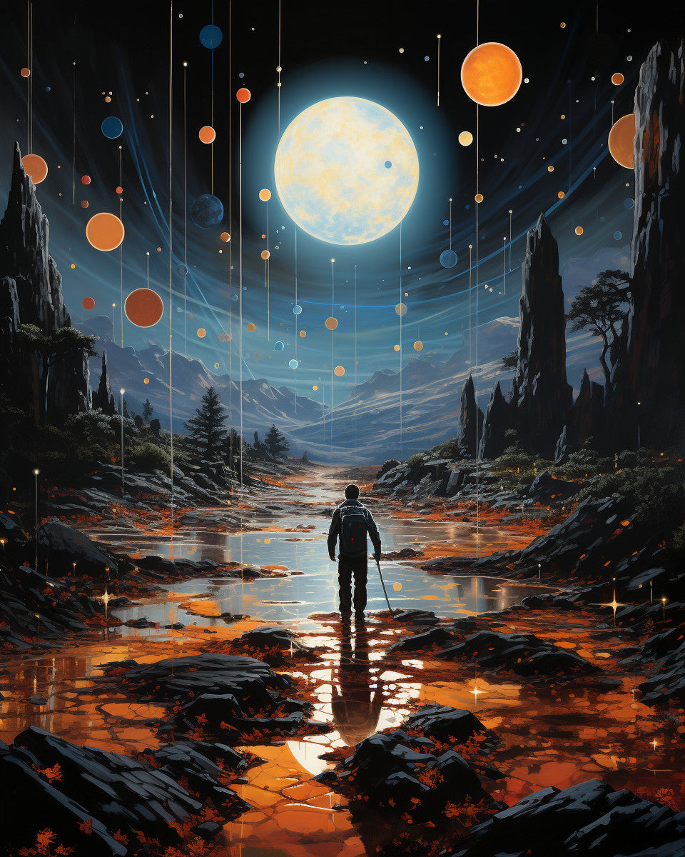Valley Under the Moon – Paint by Numbers Kit