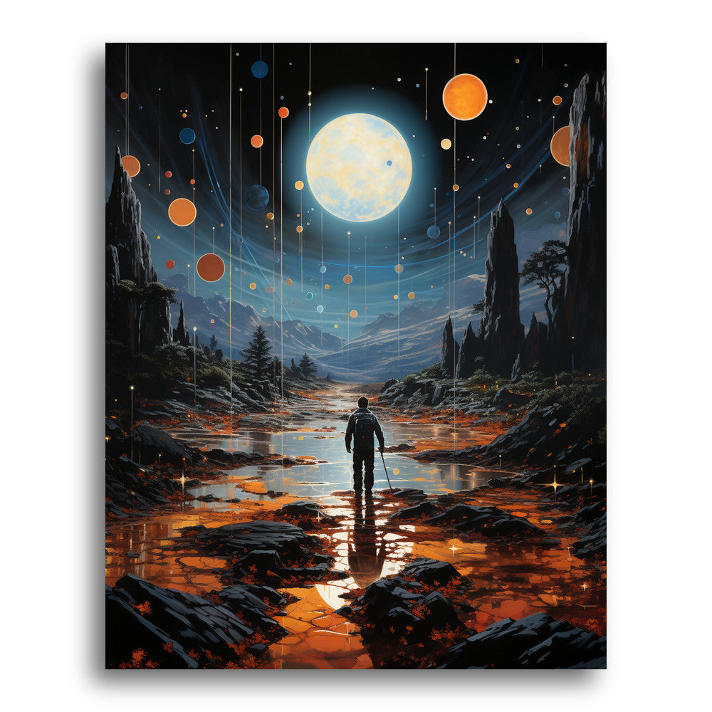 Valley Under the Moon – Paint by Numbers Kit