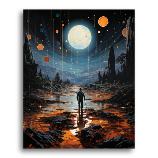Valley Under the Moon – Paint by Numbers Kit