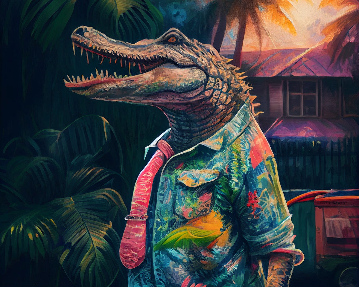 Tropical Evening Attire – Paint by Numbers Kit