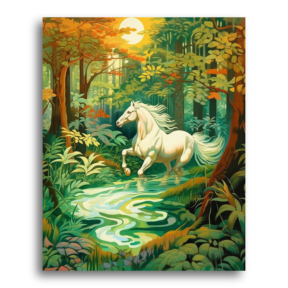 White Horse Crossing – Paint by Numbers Kit