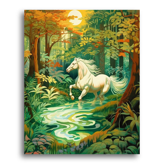 White Horse Crossing – Paint by Numbers Kit